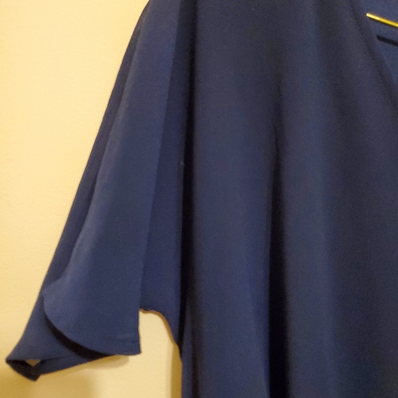 Navy lined short romper - Picture 5 of 8